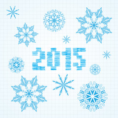 2015 snowflakes