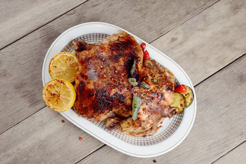 Baked tasty hot chicken