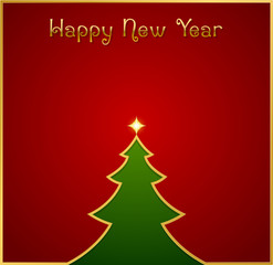 Happy New Year Tree