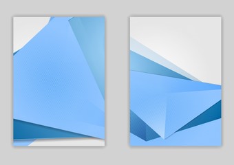 Abstract blue minimal tech flyer design