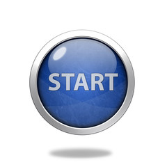 start circular icon on white background