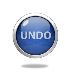 undo circular icon on white background