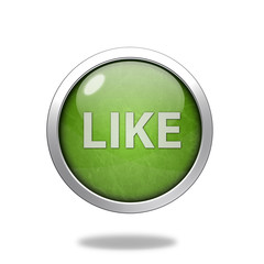 like circular icon on white background