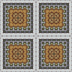 Seamless pattern oil painting