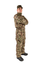 Soldier isolated