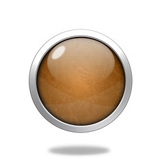 Ornage Circular button on white background