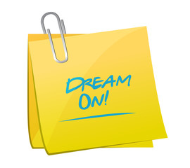 dream on post message illustration