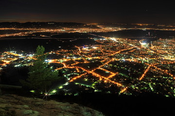Luftaufnahmen bei Nacht