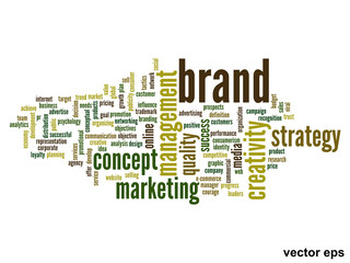 Vector conceptual business word cloud