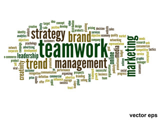Vector conceptual business word cloud