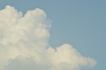Big cloud and blue sky