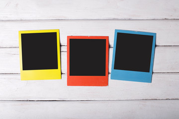 Color polaroid frames