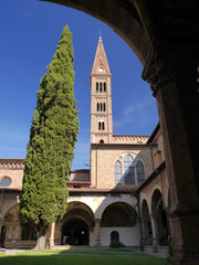 Claustro, Iglesia de Santa María Novella, Florencia, Italia