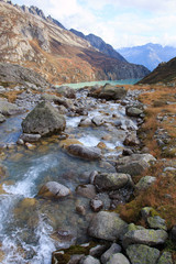 torrente nell'alta valle di Goschenen - Svizzera