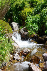 Naklejka premium Italian falls in a hide mountain corner