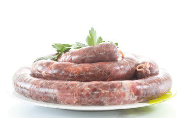 raw liver sausage home