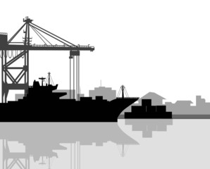 Ship and Port-Vector