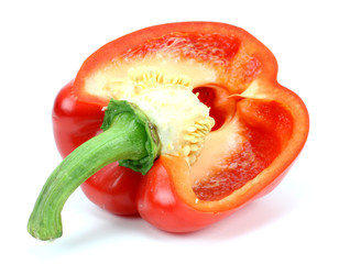 red pepper isolated on white background