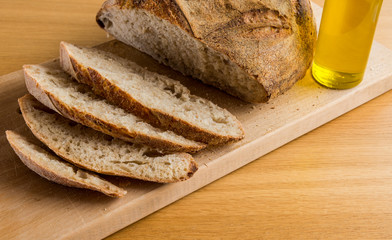 Gorgeous Breakfast with Handmade Bread and Olive Oil