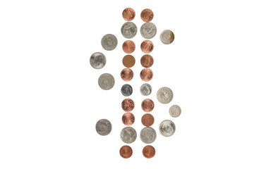Dollar coins symbol