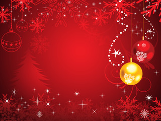 abstract red christmas background