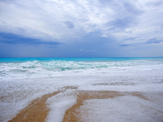 Fototapeta na wymiar beach of the island of Lefkada in Greece