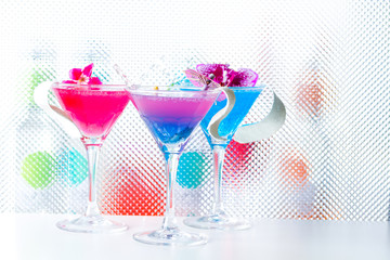 Cocktail with caviar and whisky