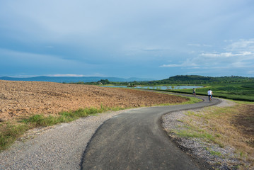 bicycle way around the park