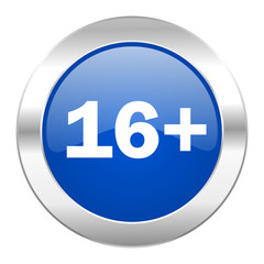 adults blue circle chrome web icon isolated