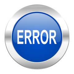 error blue circle chrome web icon isolated