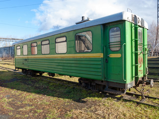 Fototapeta na wymiar Narrow-gauge railway wagon