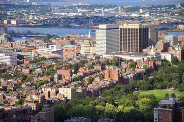 Fototapeta na wymiar Beacon Hill aerial view, Boston, USA