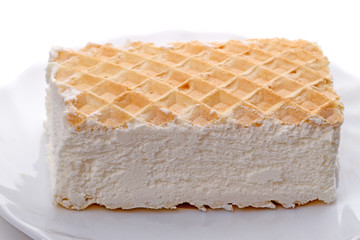 Ice cream with wafer