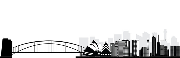 Obraz premium sydney australia skyline