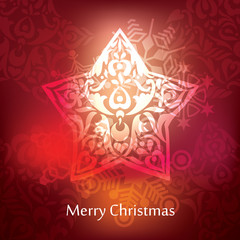 Vector christmas postcard design