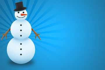 Pupazzo di neve cartolina