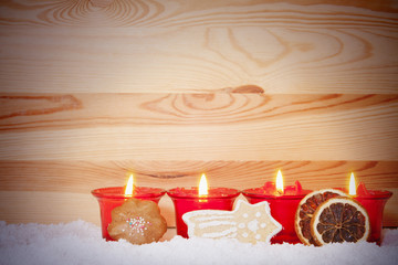 Christmas cookies and decoration.