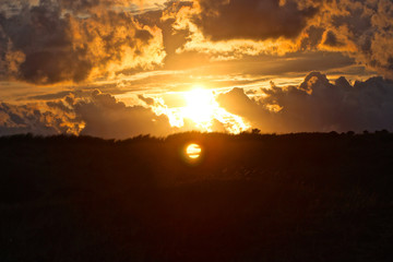 Sonnenuntergang in den Dünen