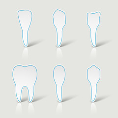 Icons white teeth