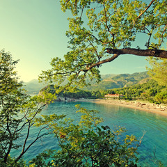 beautiful beach, Mediterranean sea (Italy)