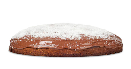 Cake with chocolate and coconut