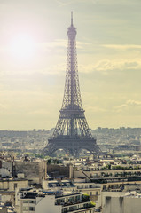 Naklejka premium Eiffel tower symbol