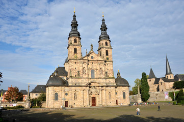 Fototapeta na wymiar Dom St. Salvator zu Fulda, Kirche, Religion, Hessen, Fulda