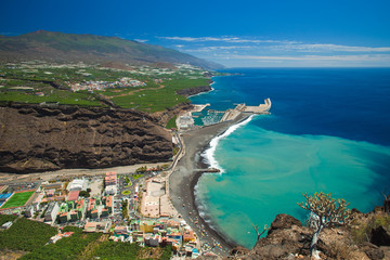La Palma, view from viewpoint Mirador el Time - obrazy, fototapety, plakaty