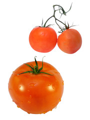 two tomatoes