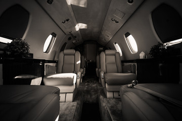 luxury aircraft interior