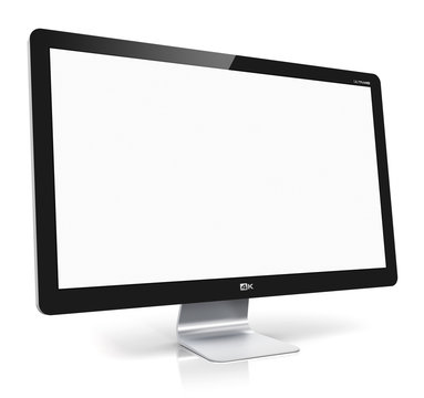 Blank TV or computer monitor