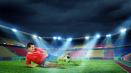 Obraz premium Football kick