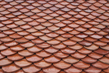 Texture of temple roof in thailand