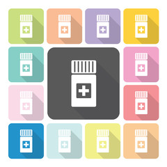 Drugs Icon color set vector illustration